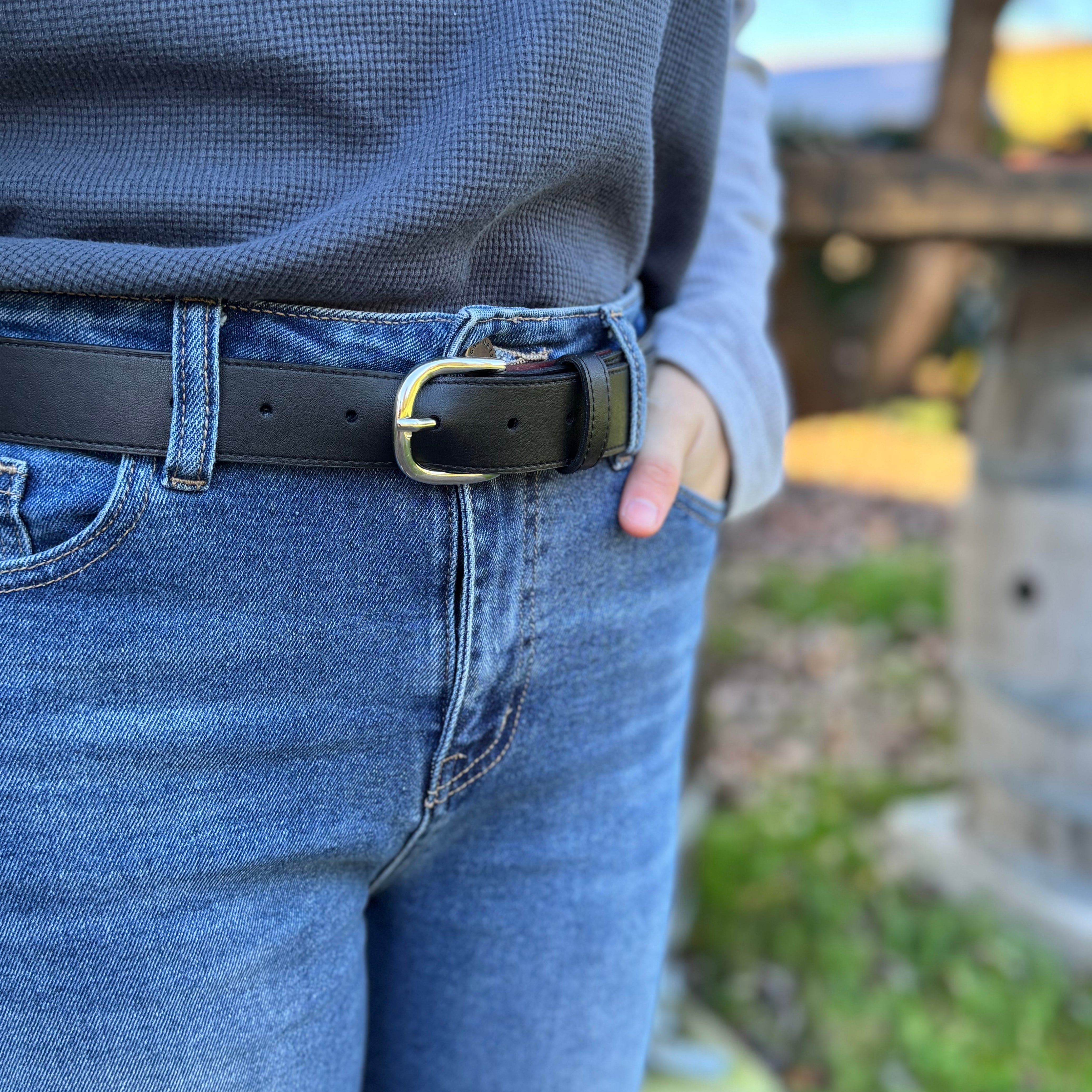 Cactus Leather Thin Belt