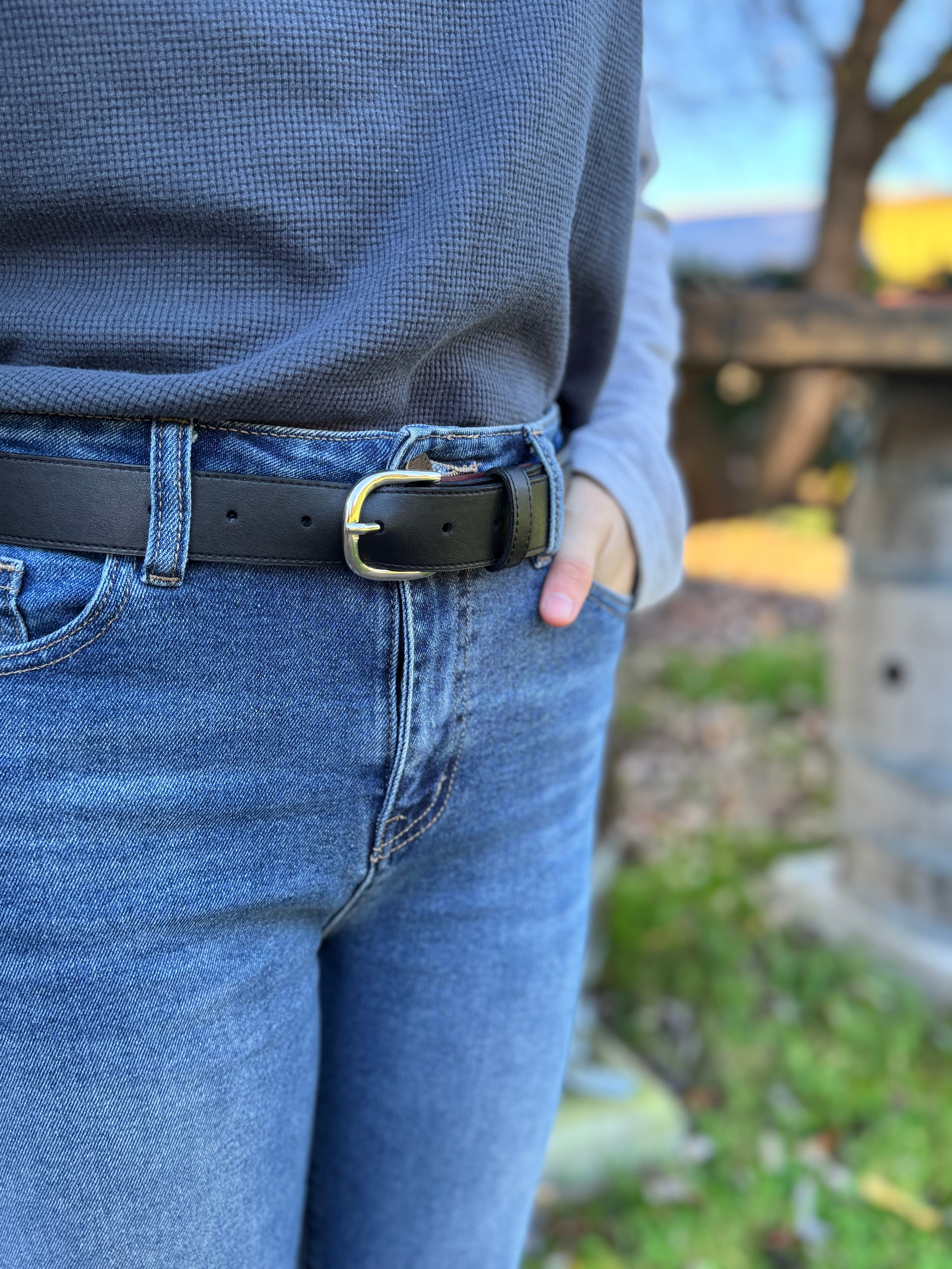 Cactus Leather Thin Belt