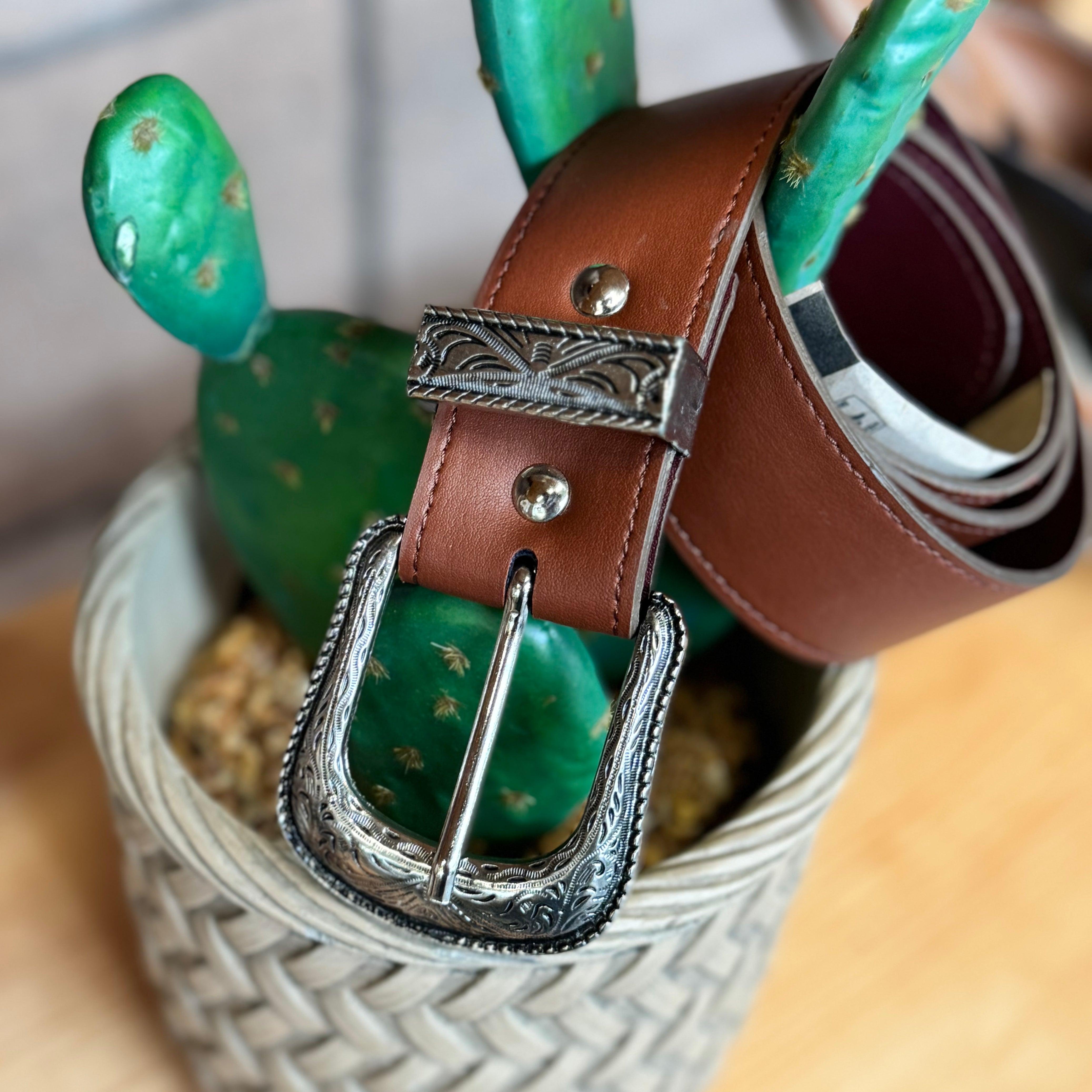 Cactus Leather Belt