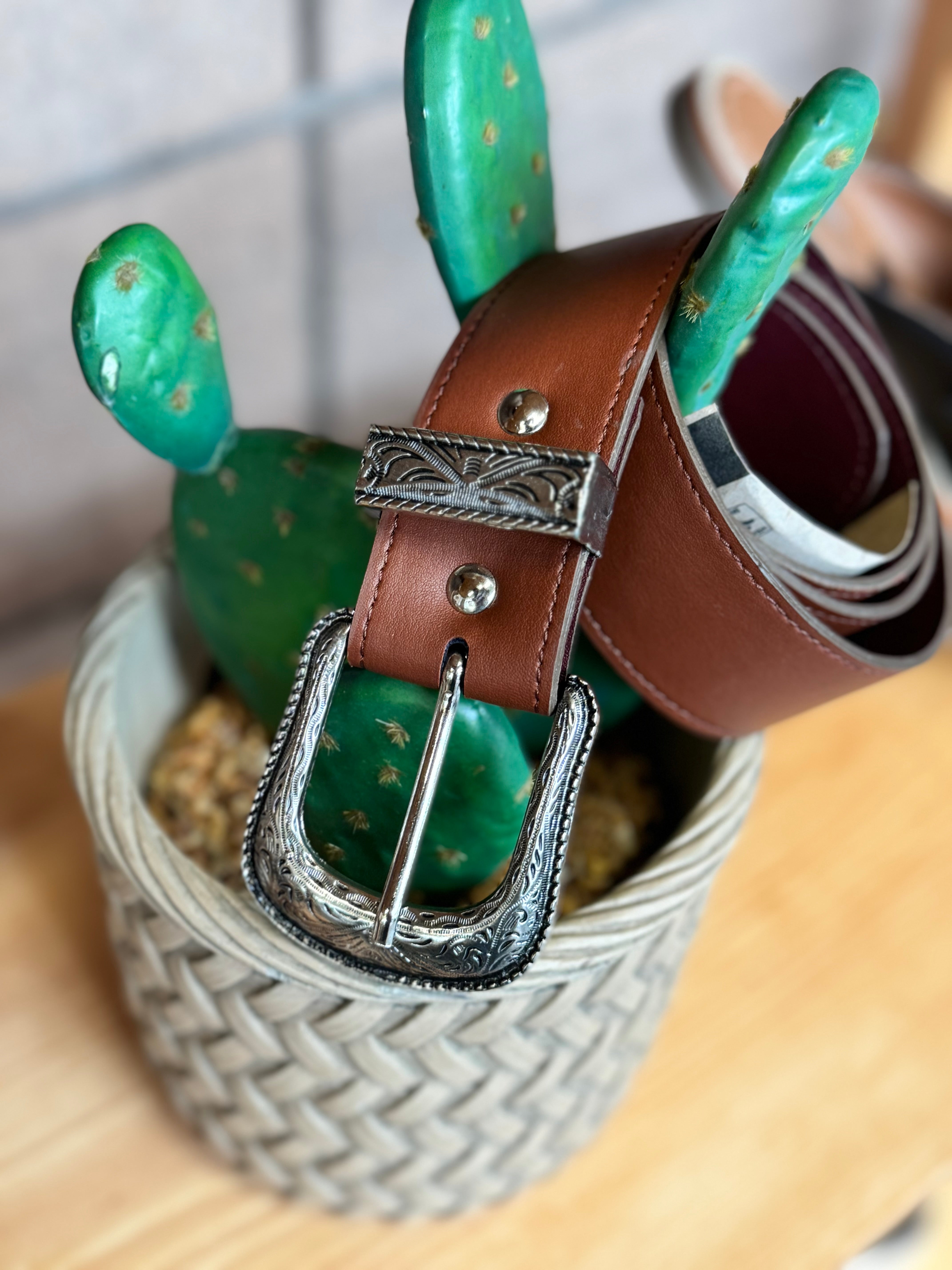 Cactus Leather Belt