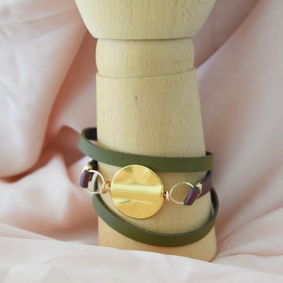 Cactus Leather Bracelet