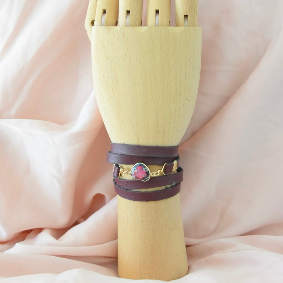 Cactus Leather Bracelet