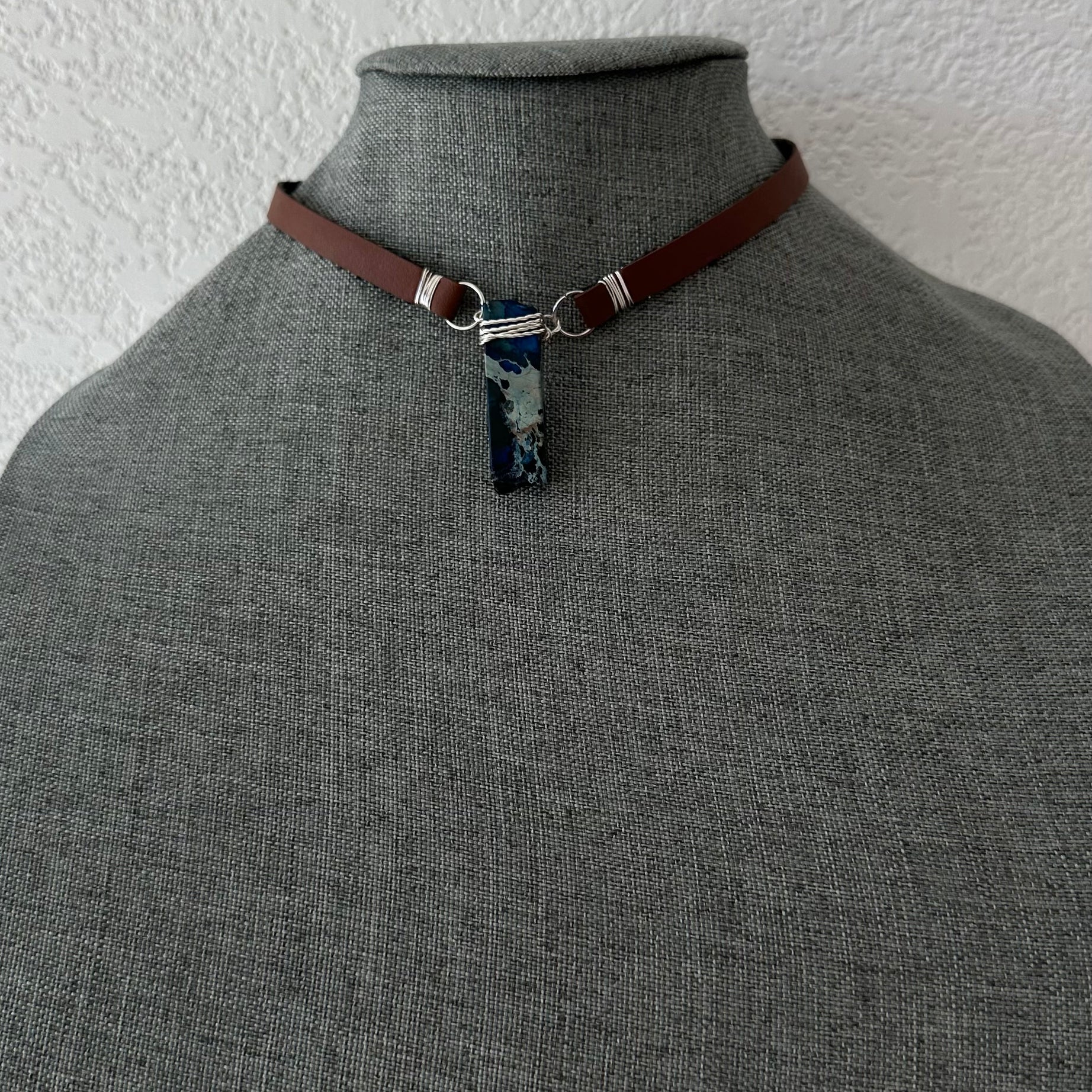 Cactus Leather Choker