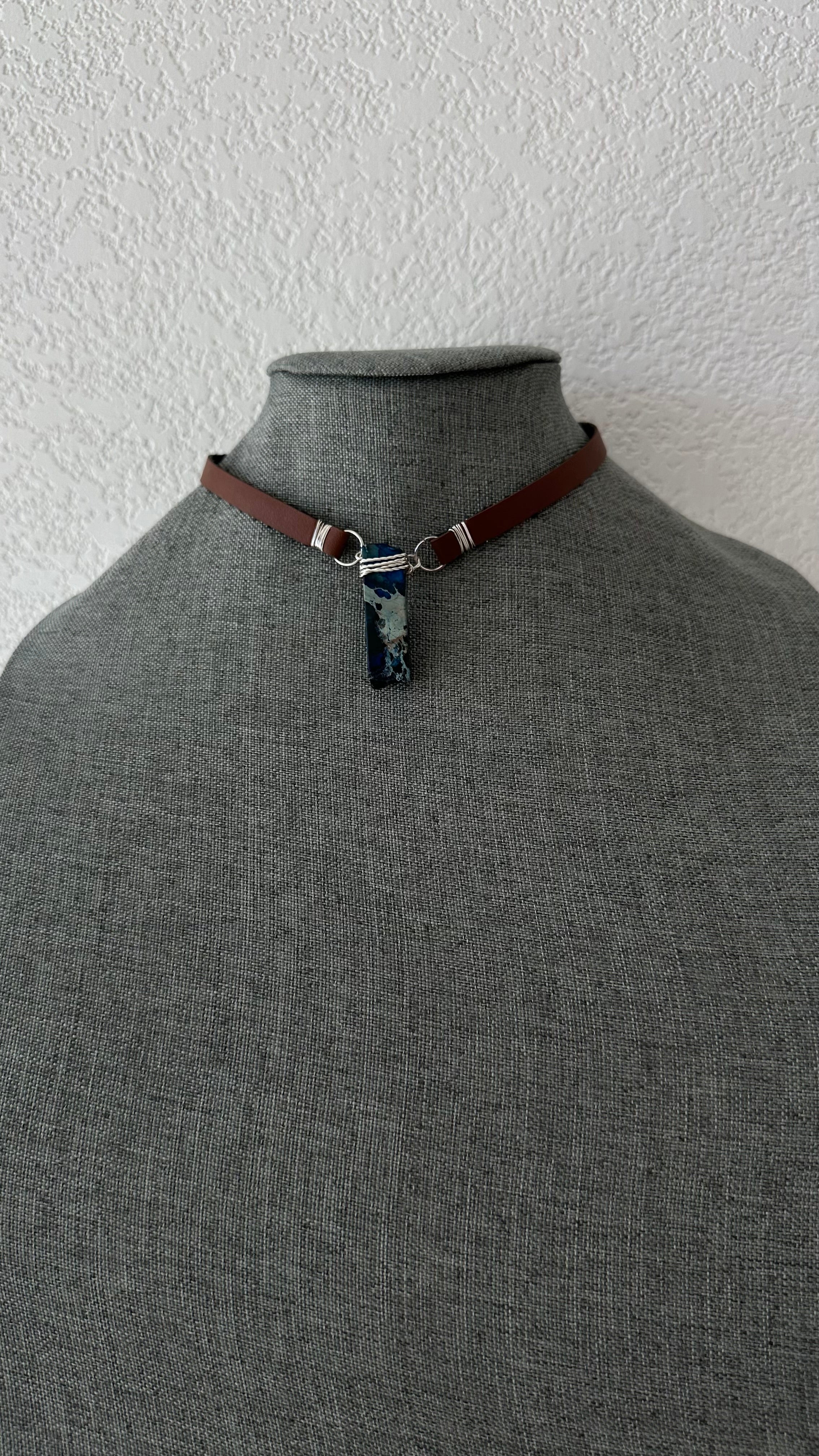 Cactus Leather Choker