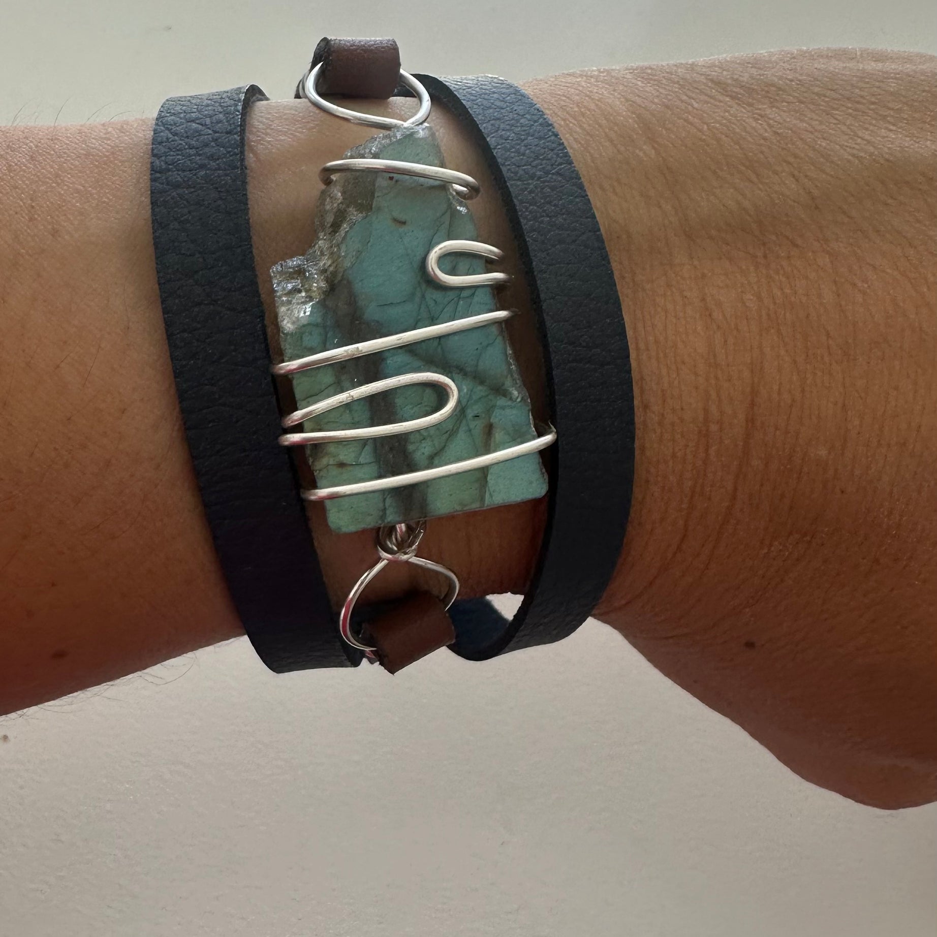 Cactus Leather Bracelet