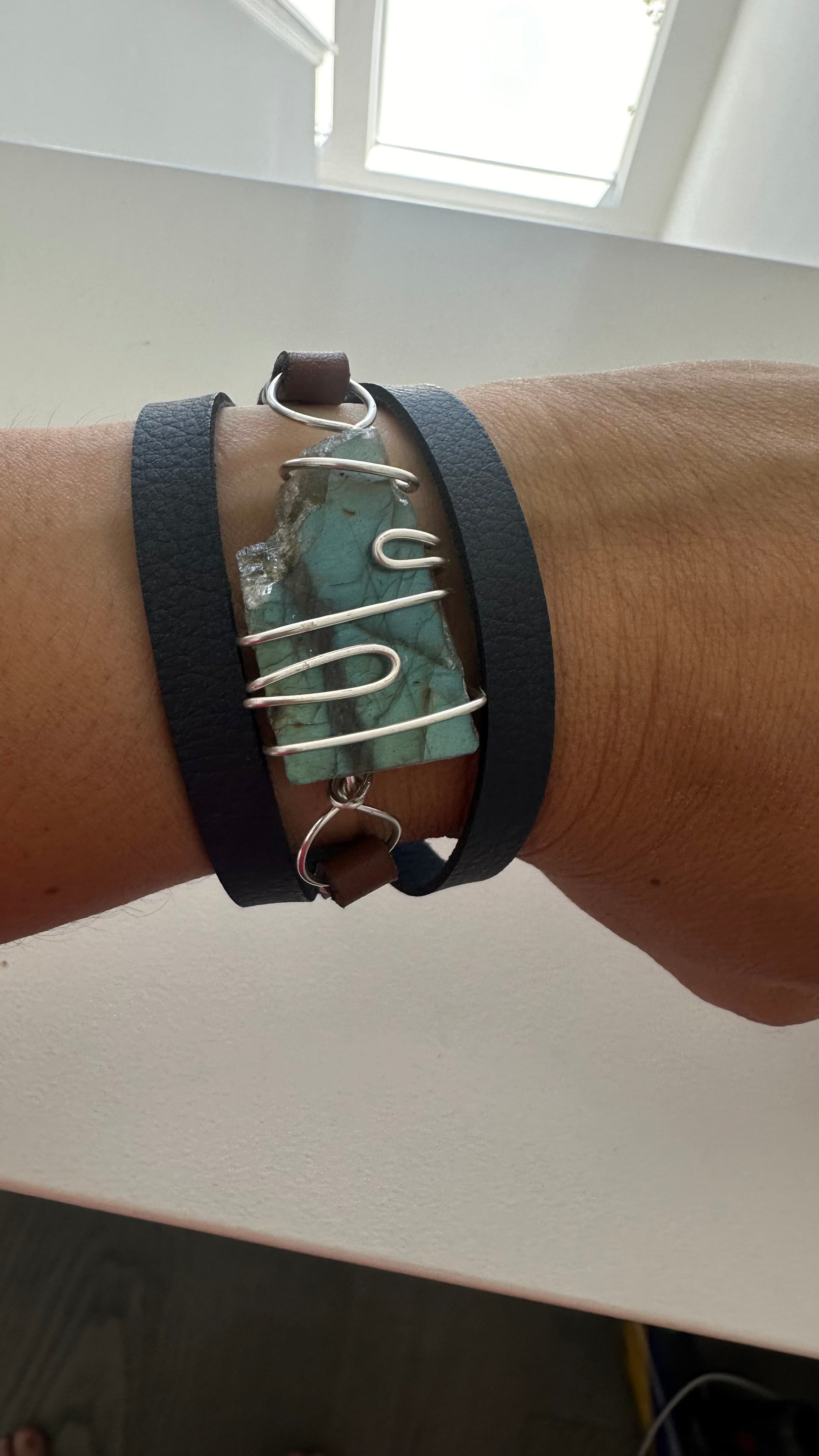 Cactus Leather Bracelet