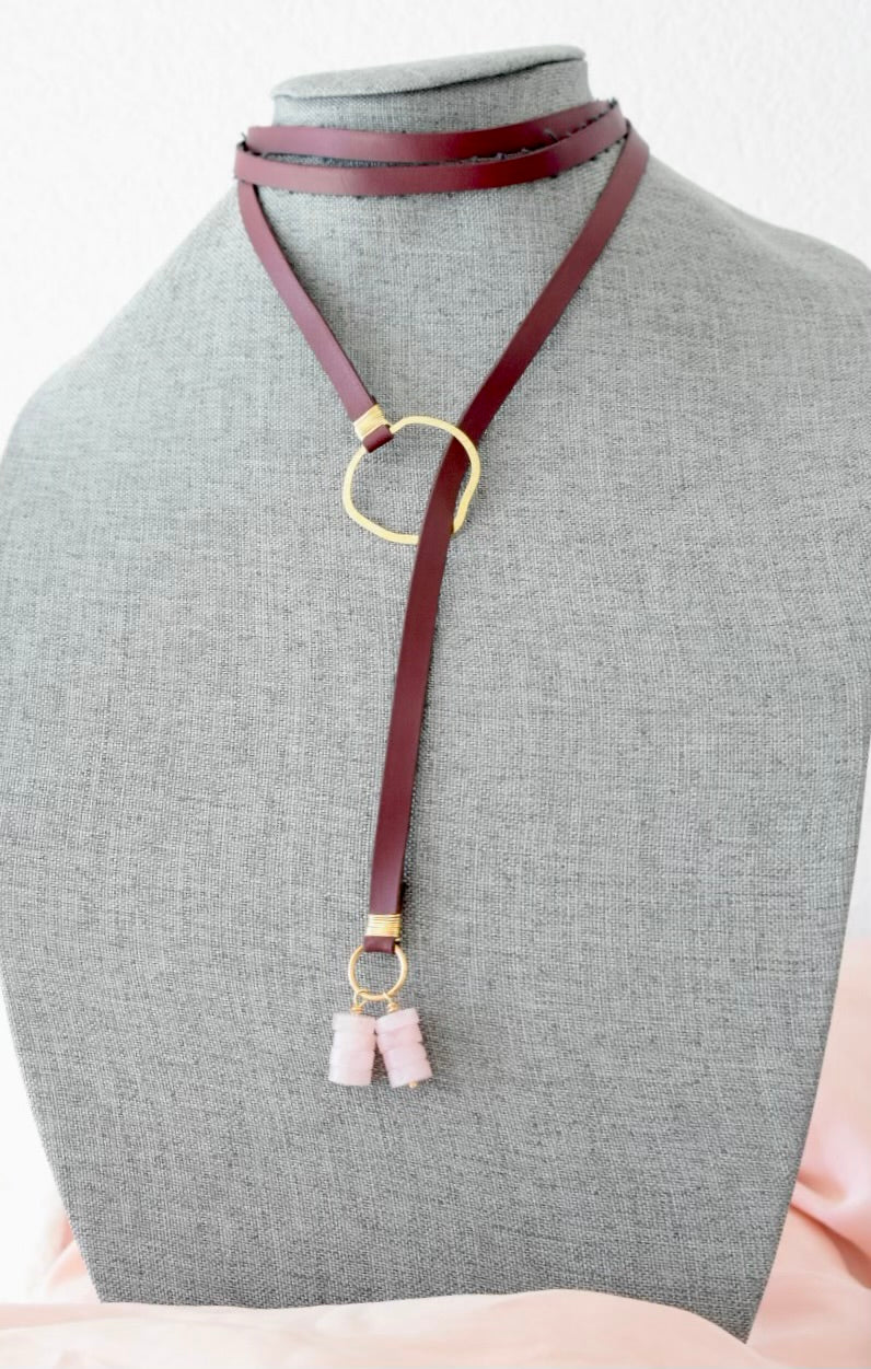 Cactus Leather Choker