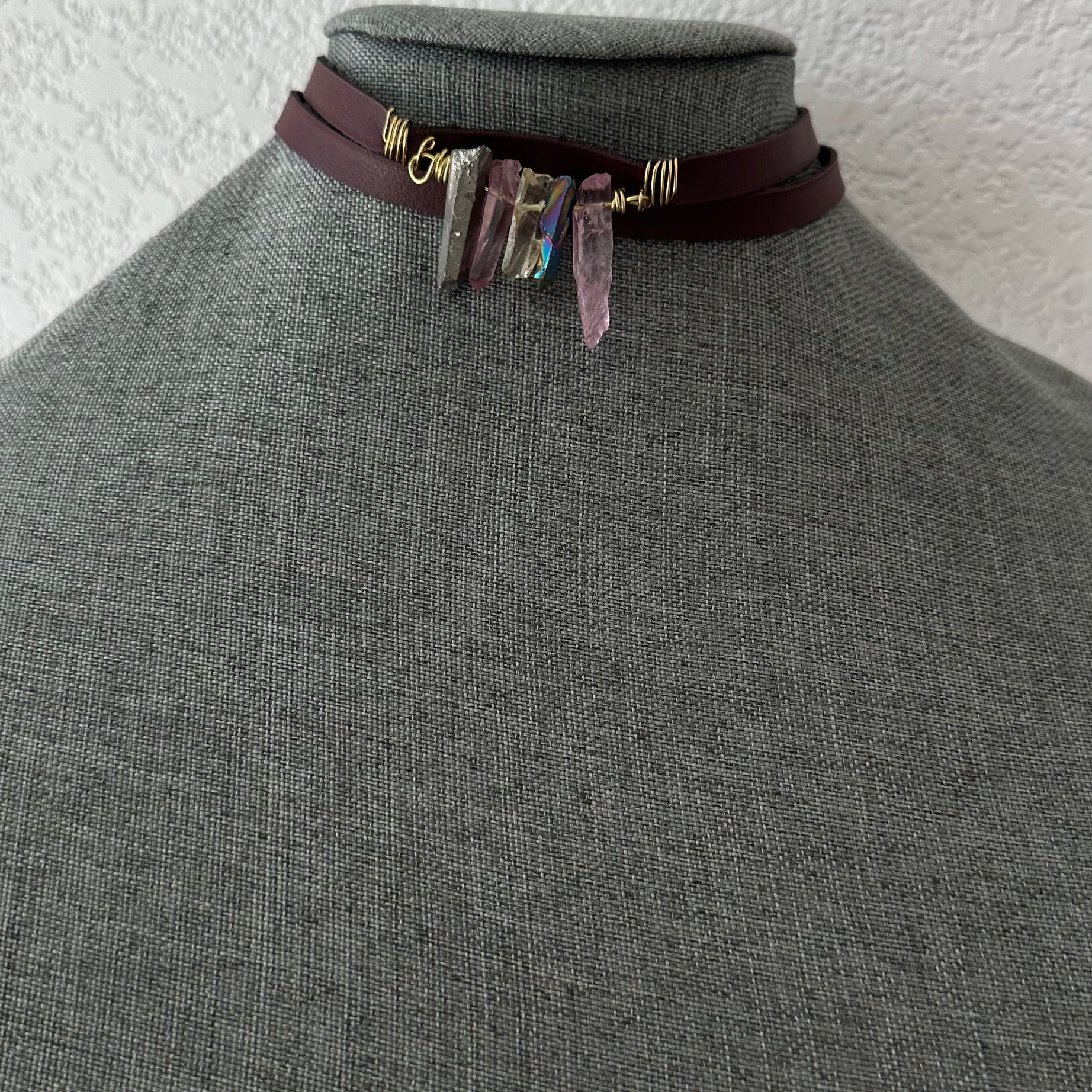 Cactus Leather Choker