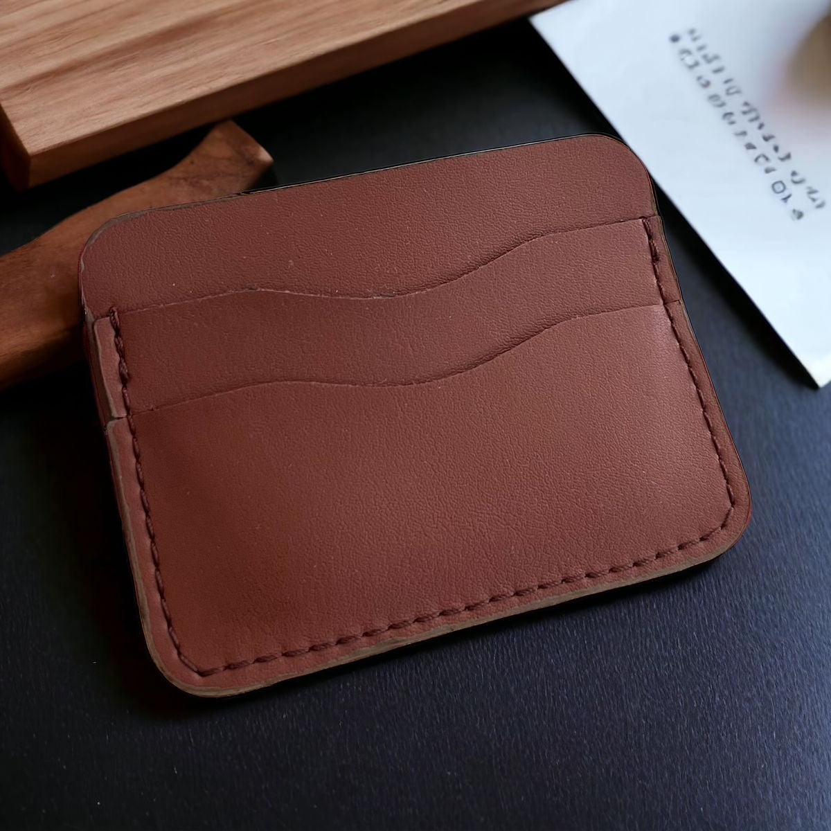 Cactus Leather Card Holder