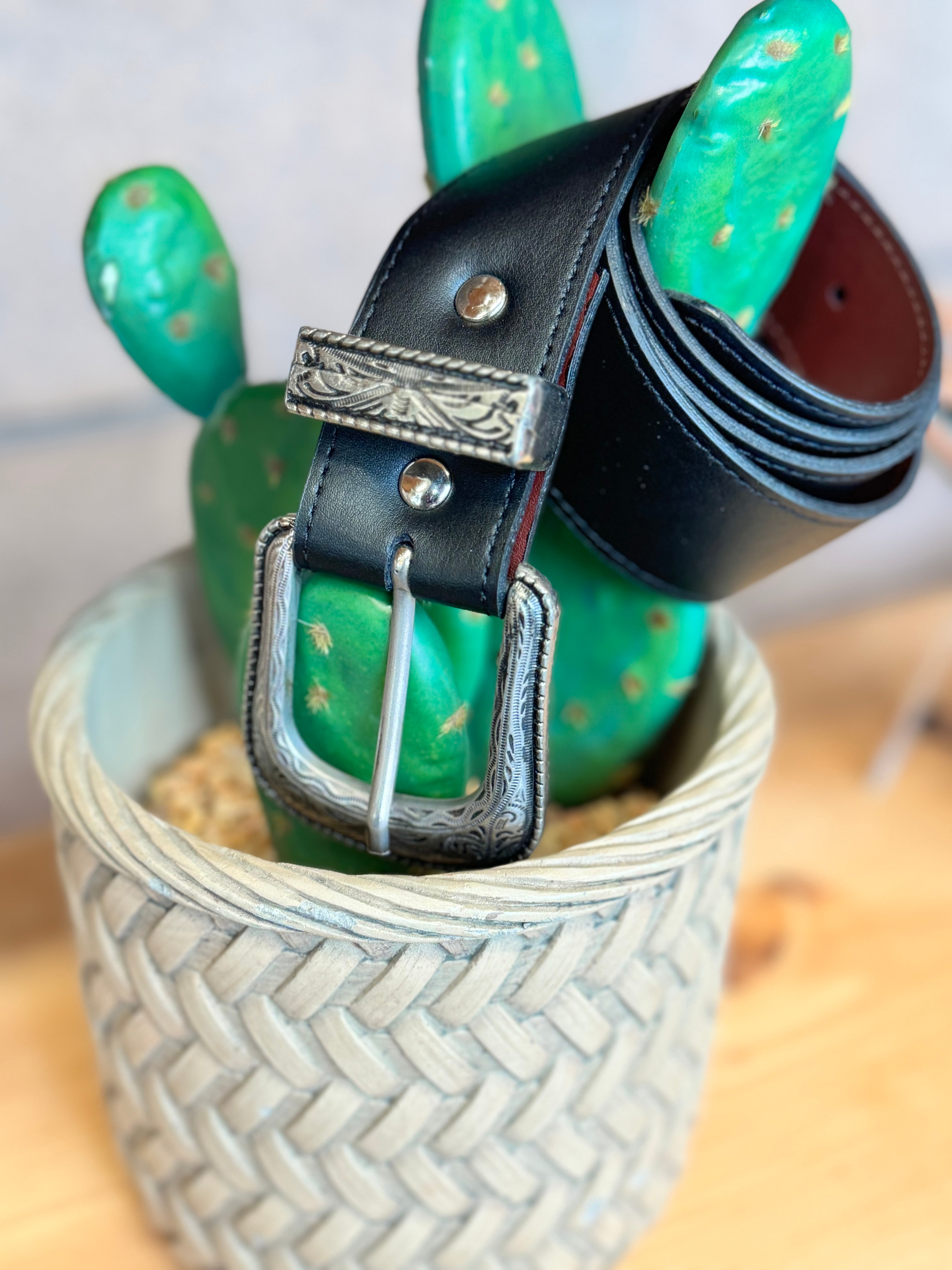 Cactus Leather Belt
