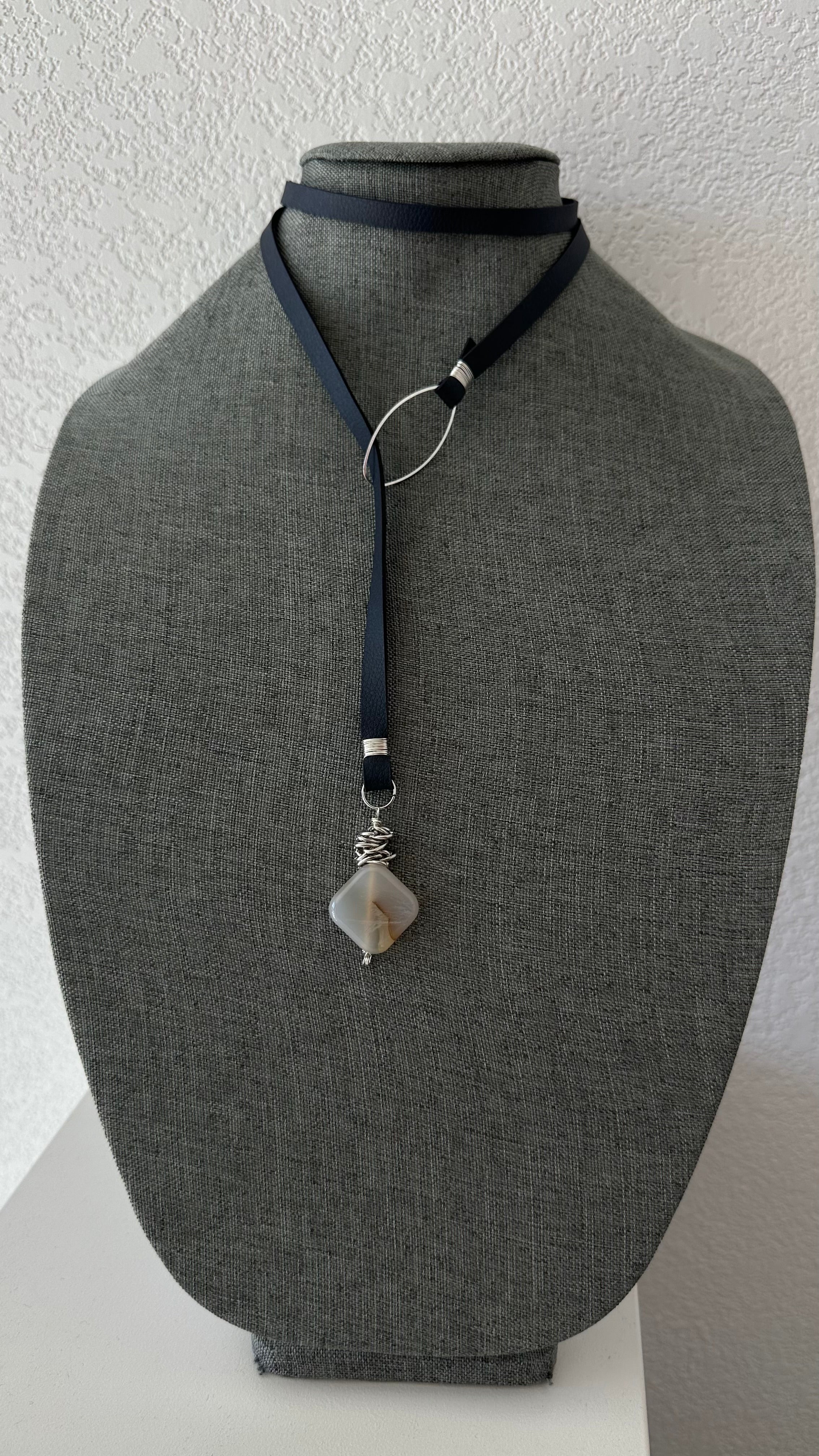 Cactus Leather Choker