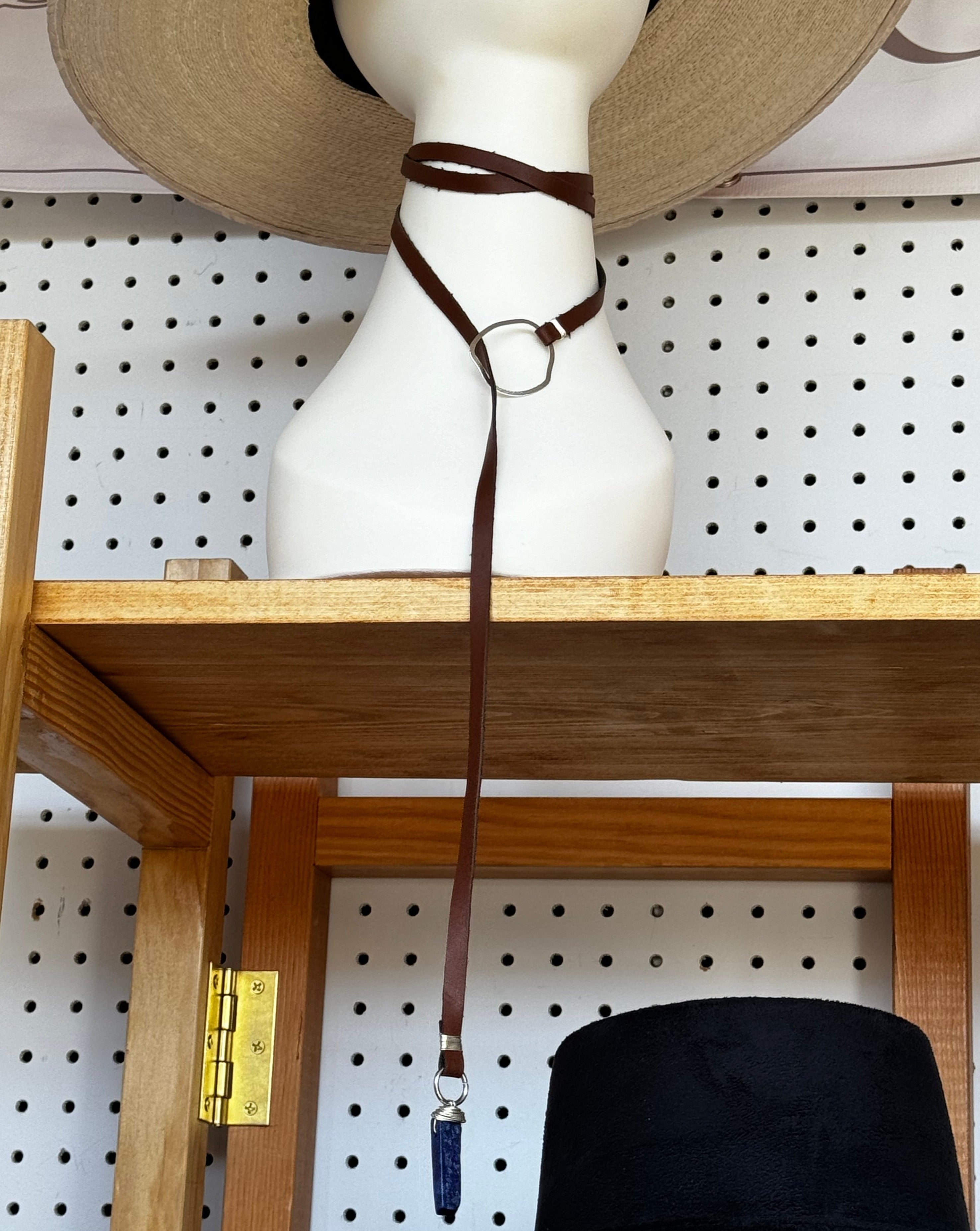 Cactus Leather Choker