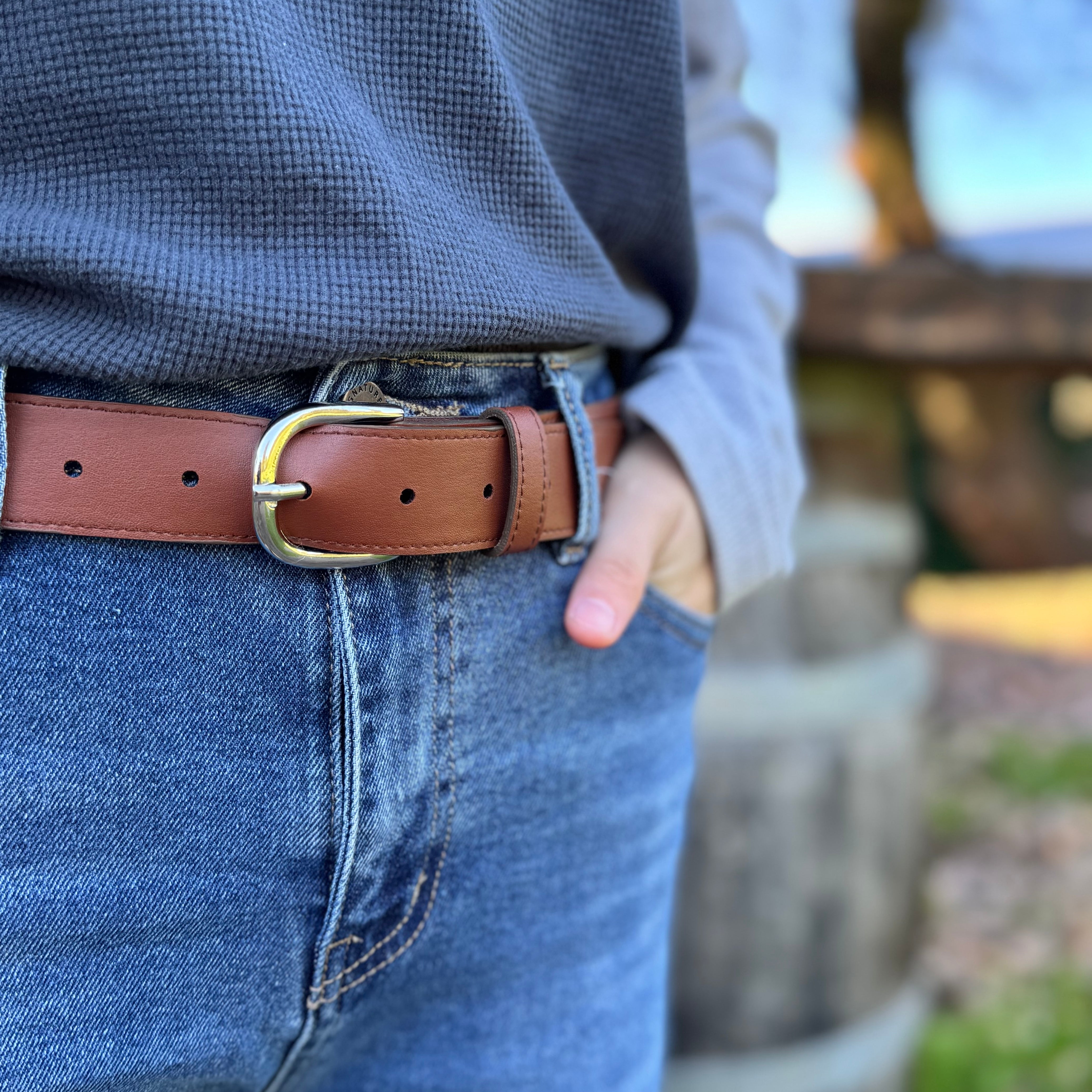 Cactus Leather Thin Belt
