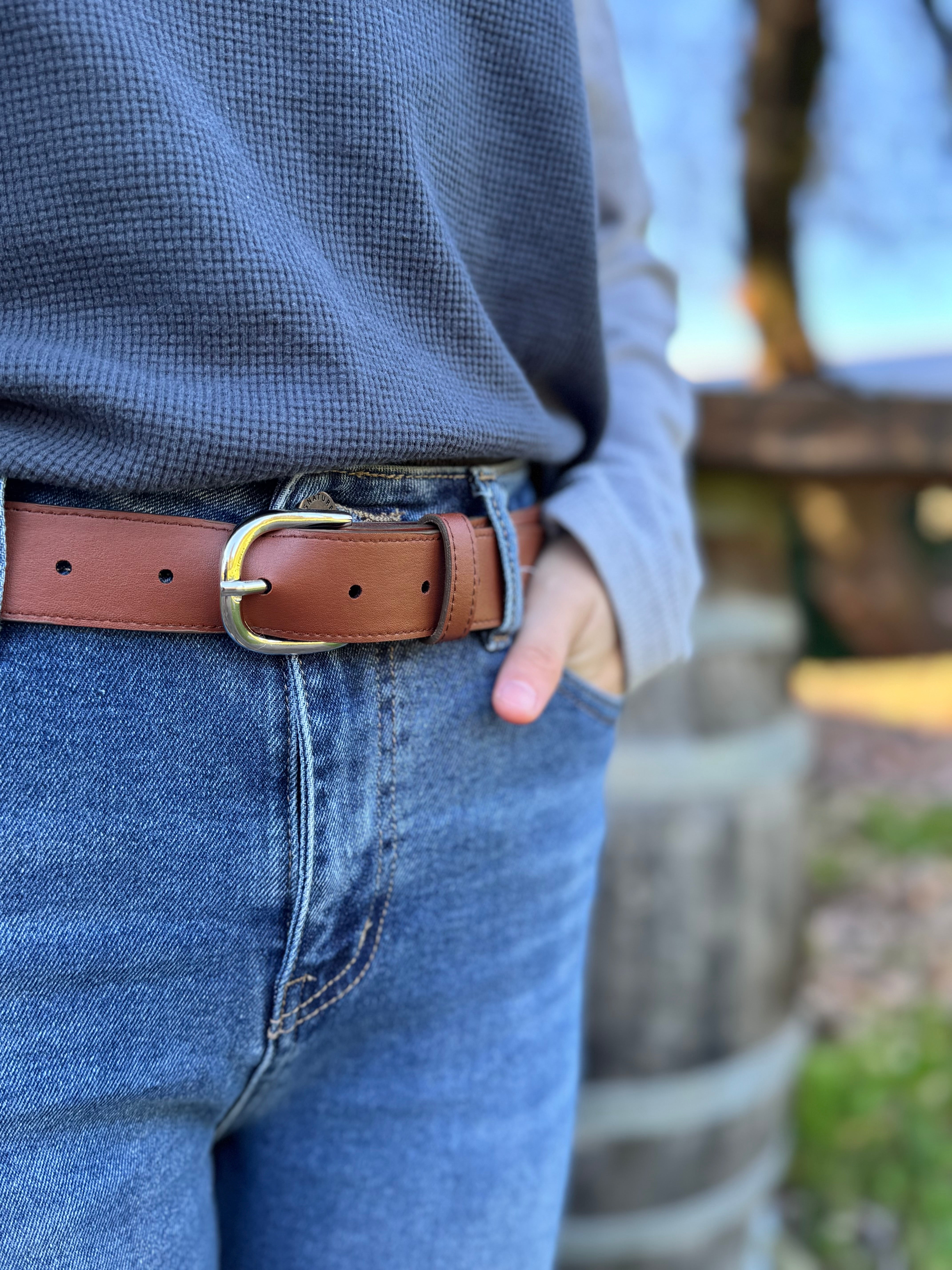 Cactus Leather Thin Belt
