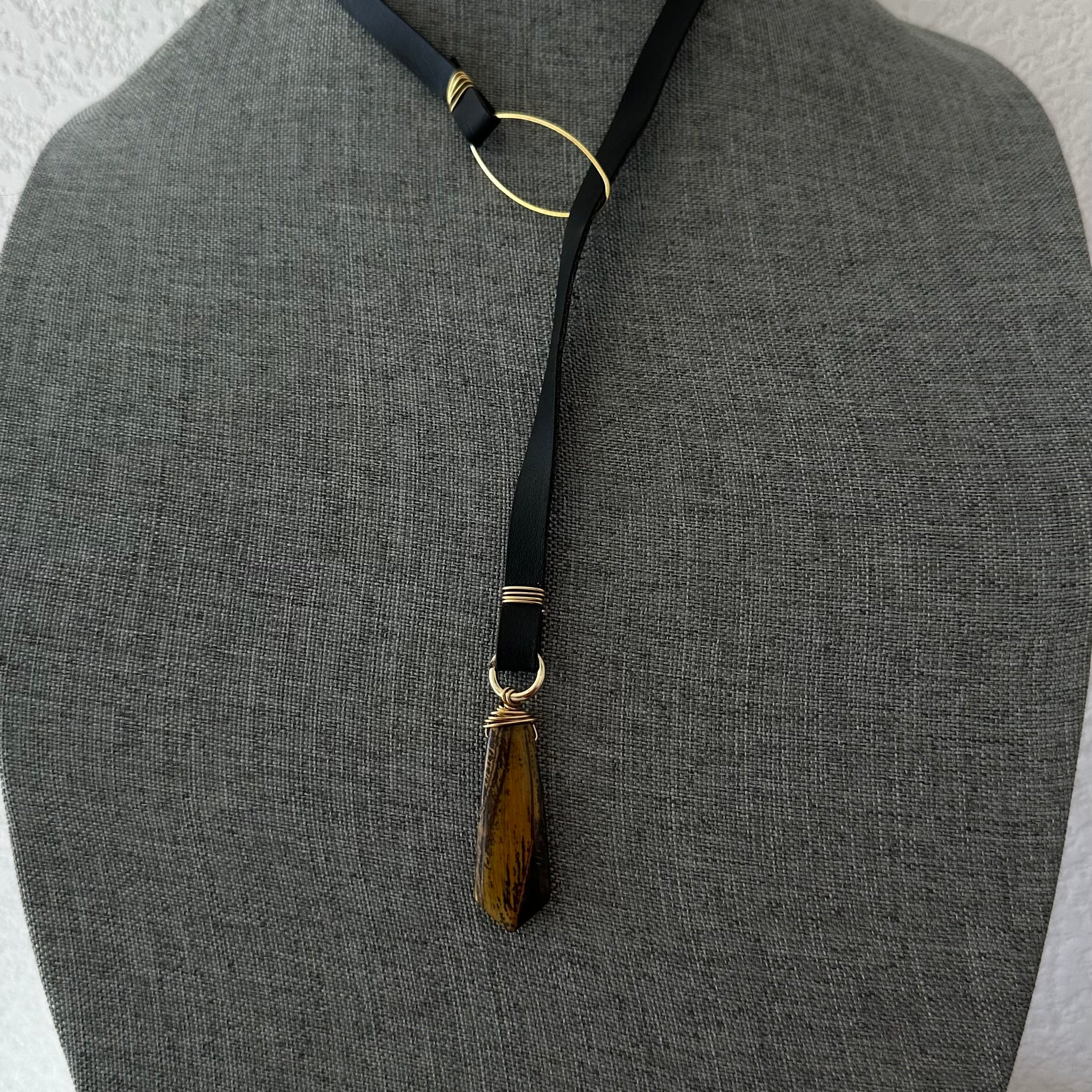 Cactus Leather Choker