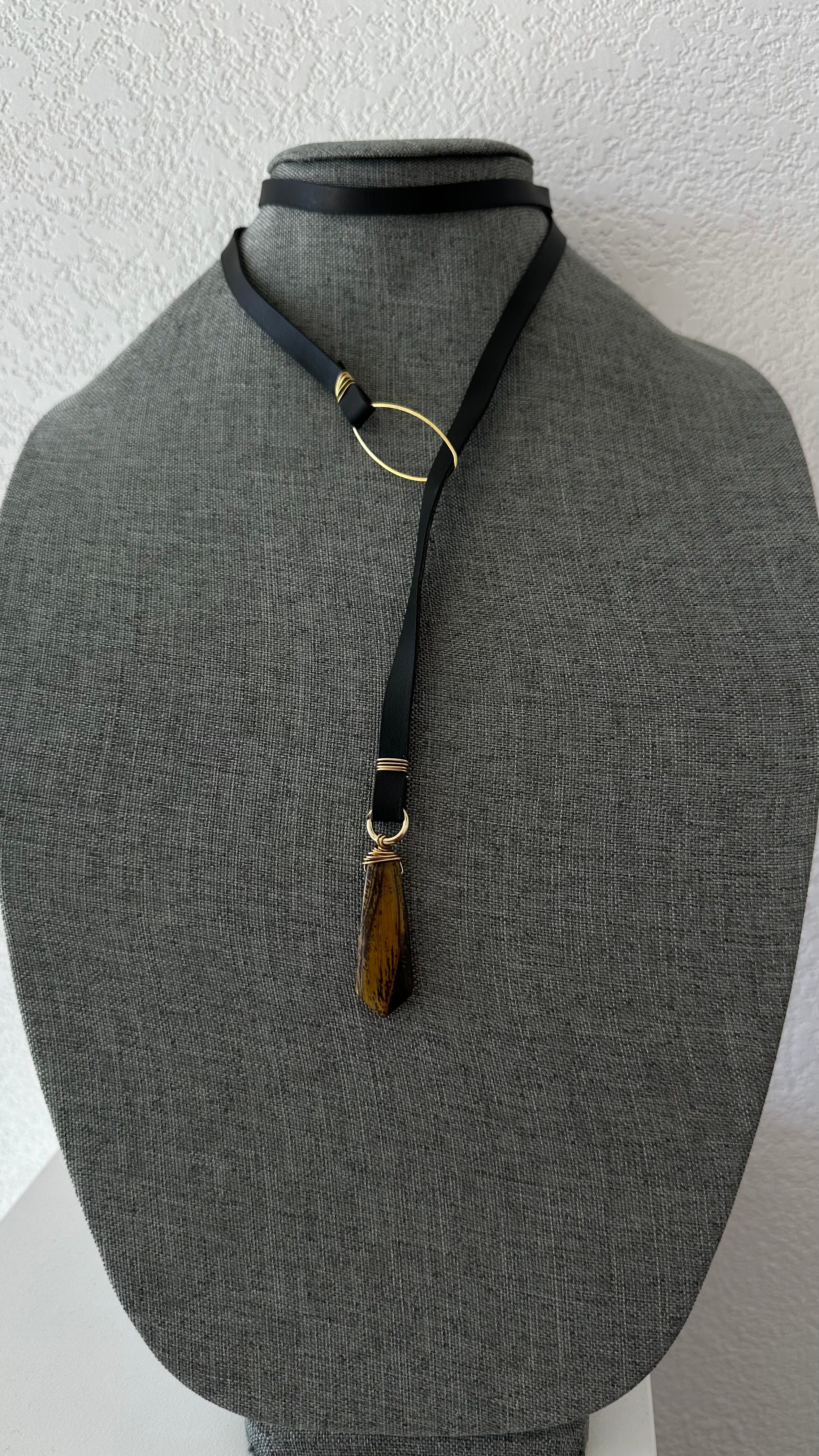 Cactus Leather Choker