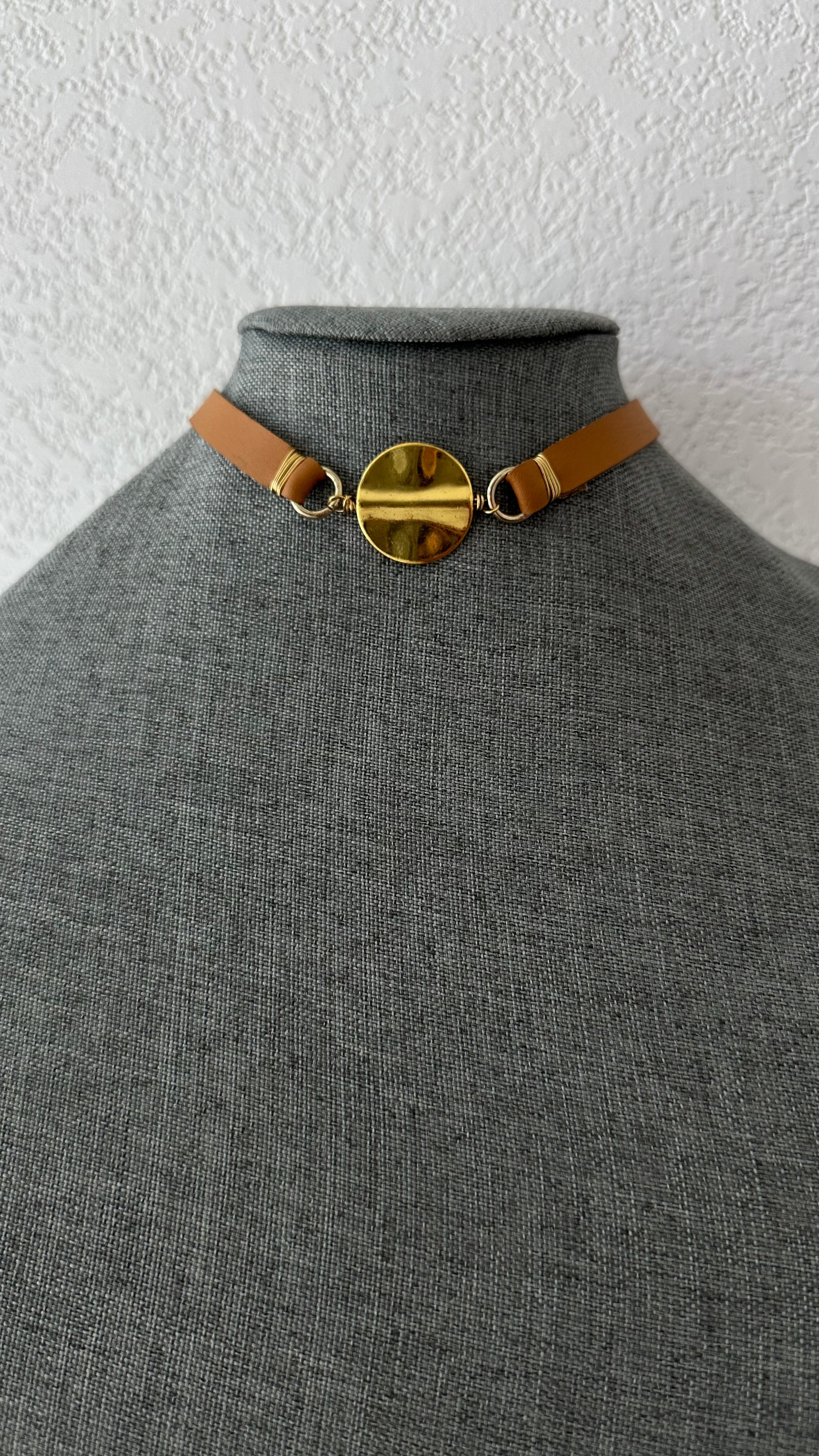 Cactus Leather Choker