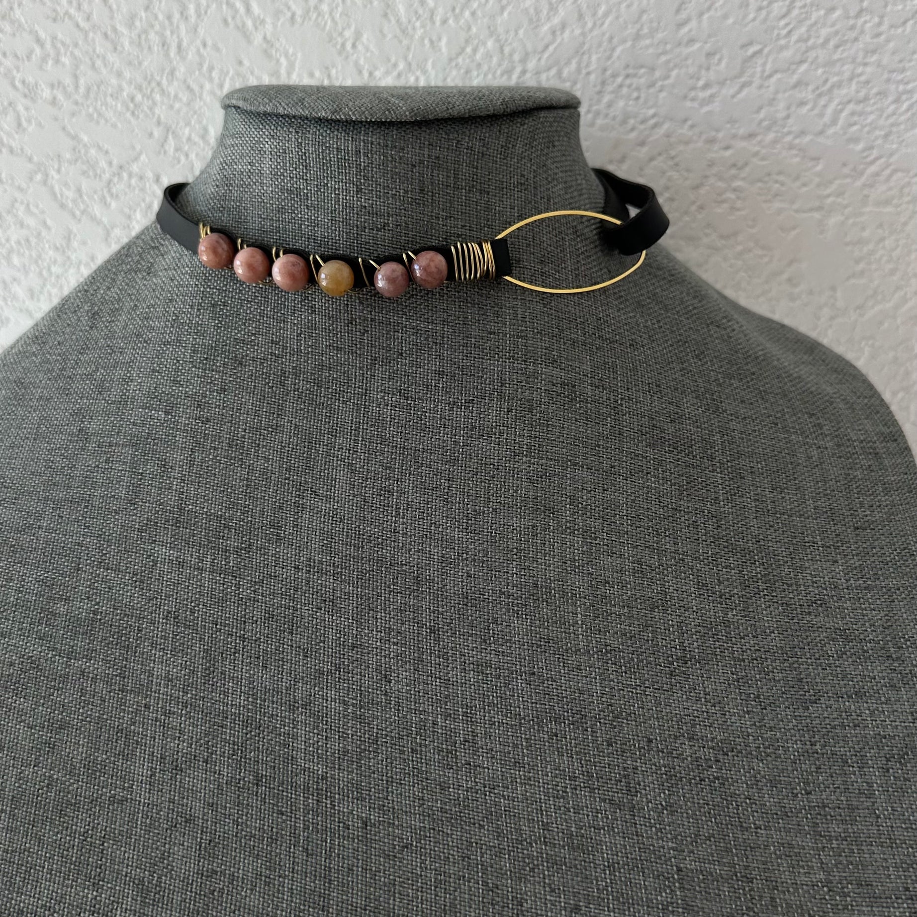 Cactus Leather Choker