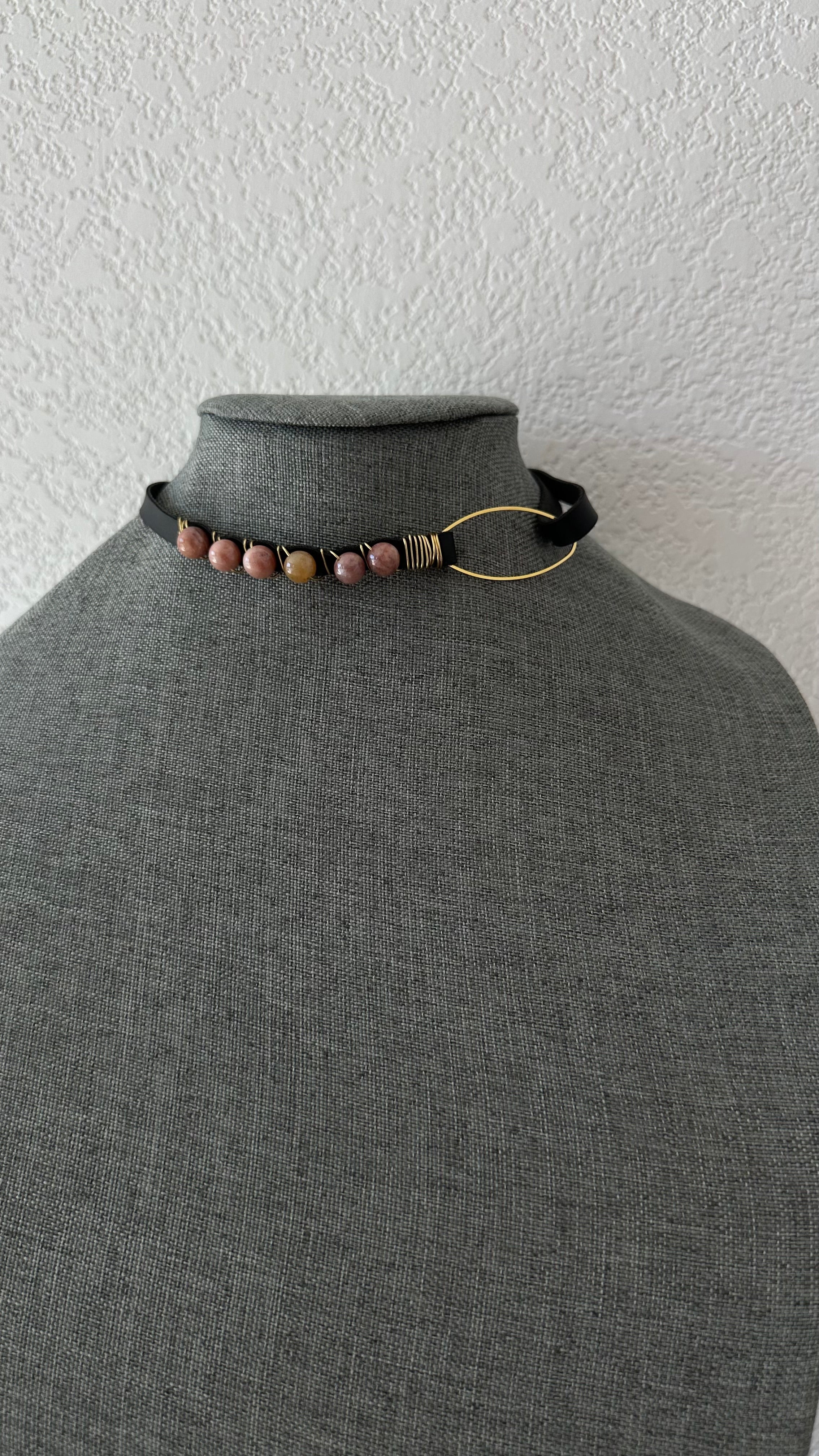 Cactus Leather Choker