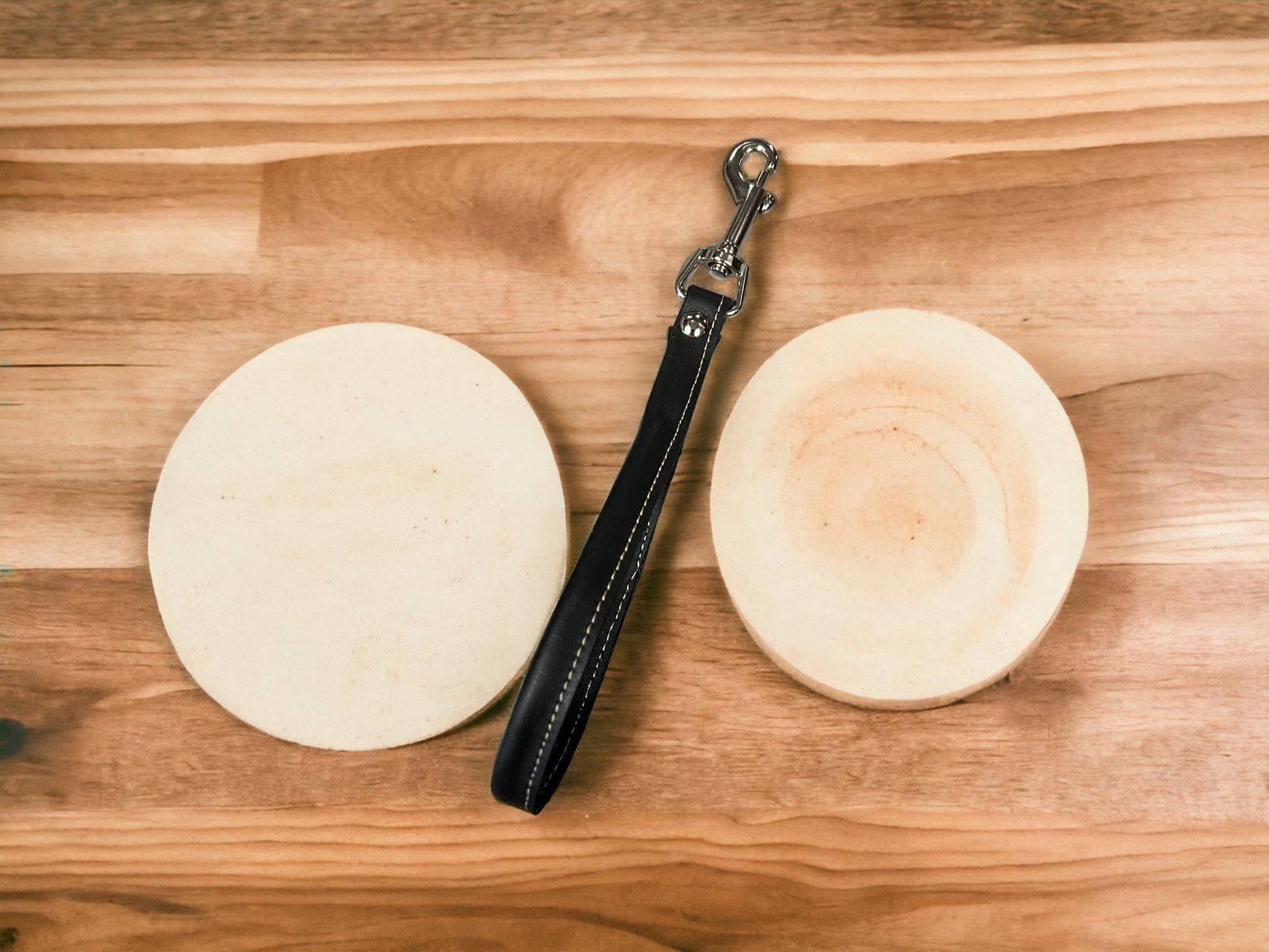 Cactus Leather Keychain