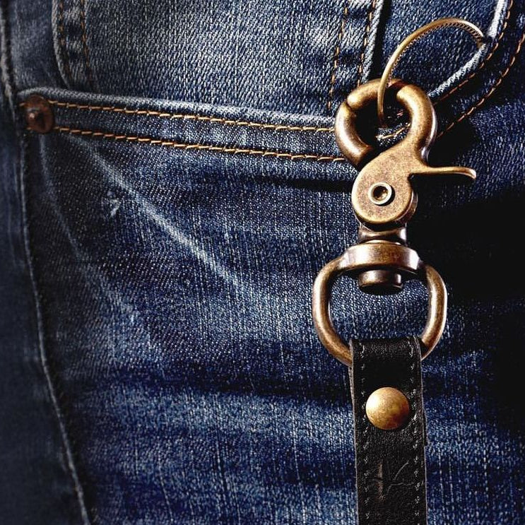 Cactus Leather Keychain