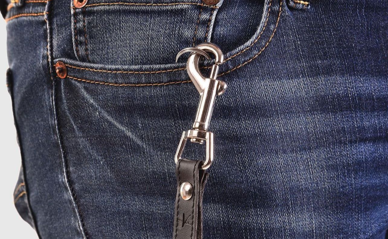 Cactus Leather Keychain