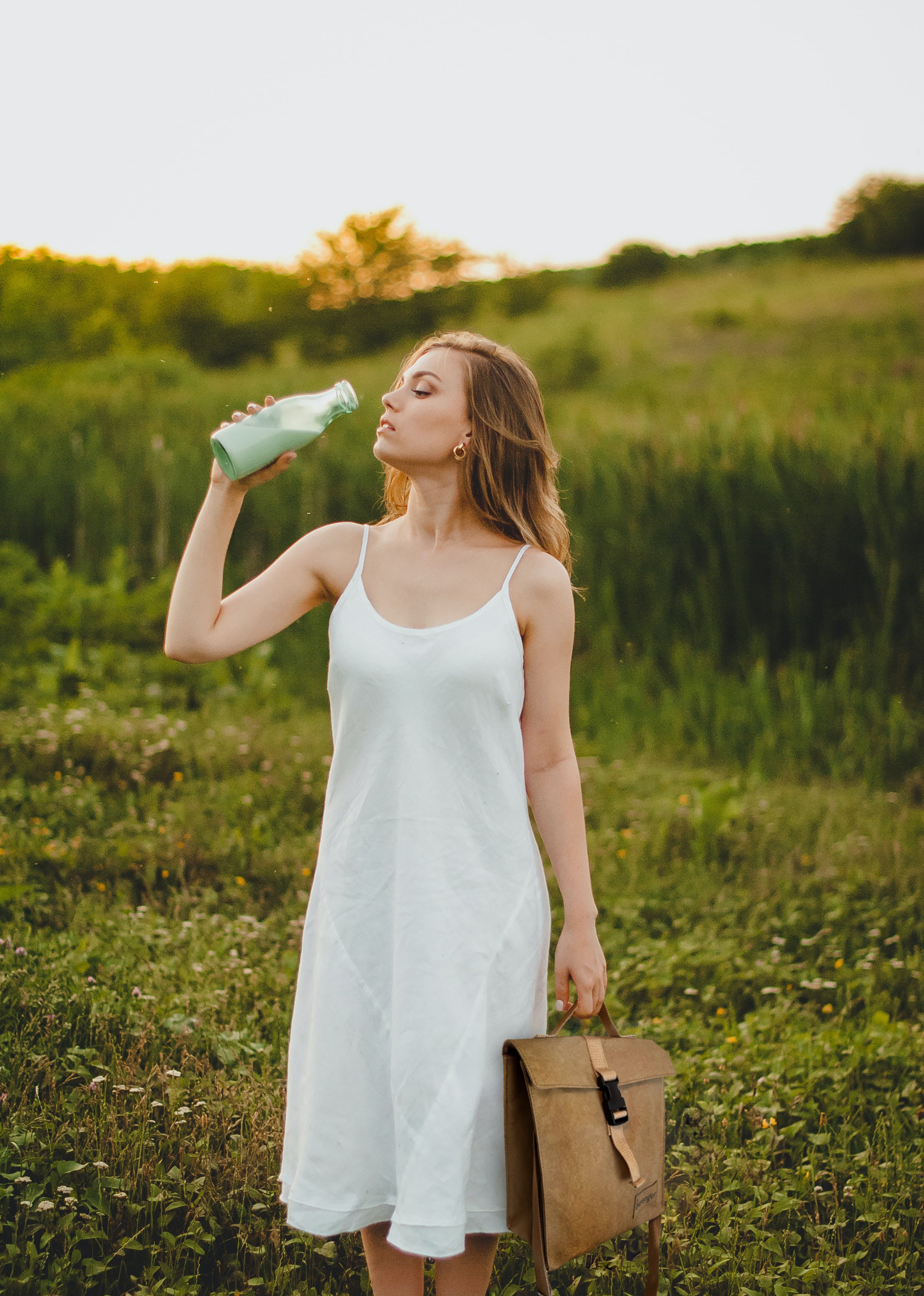 Paper Fabric Crossbody bag