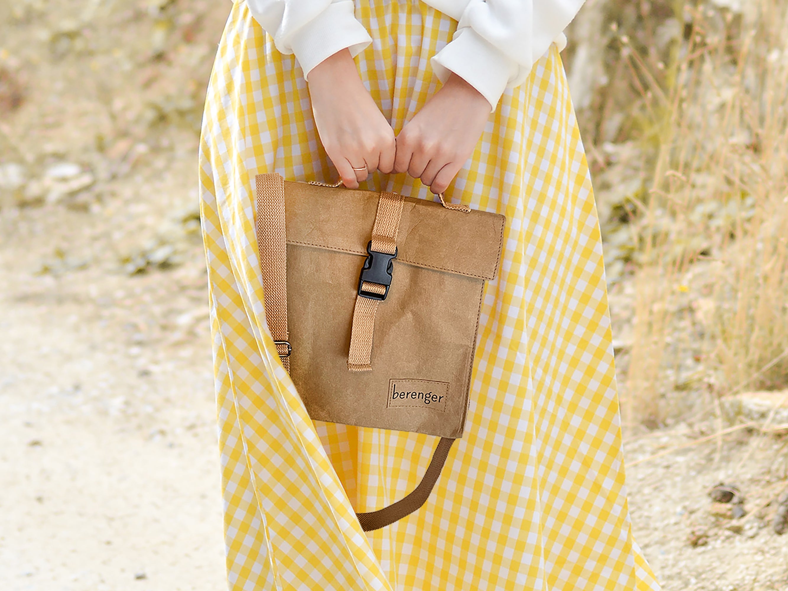 Paper Fabric Crossbody bag